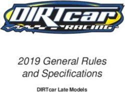 2019 General Rules and Specifications - DIRTcar Late Models - I-96 Speedway