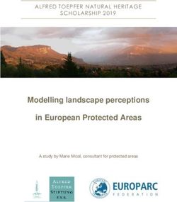Modelling landscape perceptions in European Protected Areas - ALFRED TOEPFER NATURAL HERITAGE SCHOLARSHIP 2019