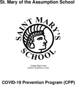 St. Mary of the Assumption School - COVID-19 Prevention Program (CPP) - Saint Mary's School