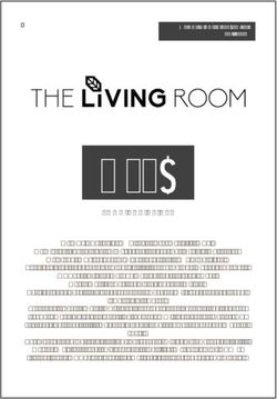 MENU FOOD AND DRINKS - The Living Room