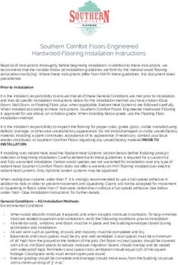 Southern Comfort Floors Engineered Hardwood Flooring Installation Instructions