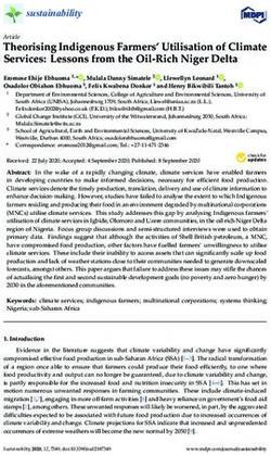 Theorising Indigenous Farmers' Utilisation of Climate Services: Lessons from the Oil-Rich Niger Delta - MDPI