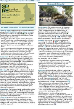 Holocaust Memorial - CPRE London