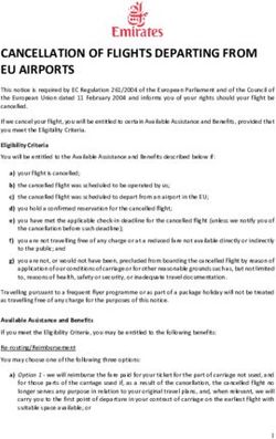 CANCELLATION OF FLIGHTS DEPARTING FROM EU AIRPORTS - Emirates