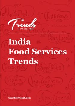 India Food Services Trends - www.technopak.com - PDF4PRO