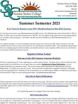 Summer Semester 2021 It Is Time to Renew your SSC Membership for the 2022 Season - The University of Maine at Machias