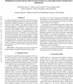 MISPRONUNCIATION DETECTION IN NON-NATIVE (L2) ENGLISH WITH UNCERTAINTY MODELING - arXiv.org