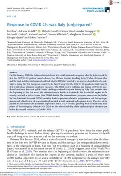 Response to COVID-19: was Italy (un)prepared?