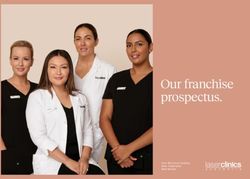 Our franchise prospectus - Laser Clinics Australia
