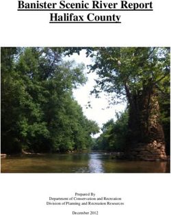 Banister Scenic River Report Halifax County - Prepared By Department of Conservation and Recreation Division of Planning and Recreation Resources ...