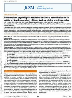 Behavioral and psychological treatments for chronic insomnia disorder in adults: an American Academy of Sleep Medicine clinical practice guideline