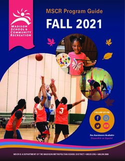 FALL 2021 MSCR Program Guide - fee Assistance Available Disponible en Espa&ntilde;ol