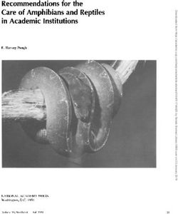 Recommendations for the Care of Amphibians and Reptiles in Academic Institutions