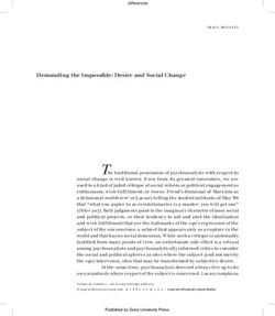 Demanding the Impossible: Desire and Social Change