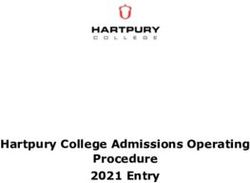 Hartpury College Admissions Operating Procedure 2021 Entry