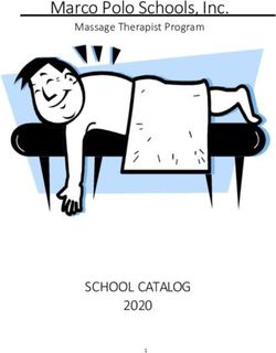 Marco Polo Schools, Inc - SCHOOL CATALOG 2020 - Massage Therapist Program - Marco Polo Massage Therapist ...