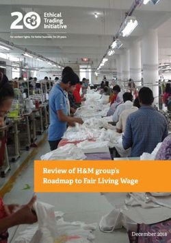 Review of H&M group's Roadmap to Fair Living Wage - December 2018