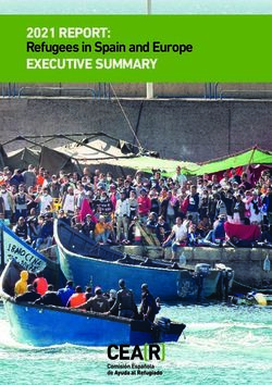 2021 REPORT: Refugees in Spain and Europe