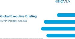 Global Executive Briefing - COVID-19 Update: June 2020 - Iqvia