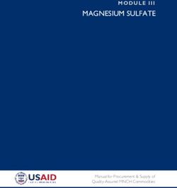 MAGNESIUM SULFATE MODULE III - Manual for Procurement & Supply of Quality-Assured MNCH Commodities