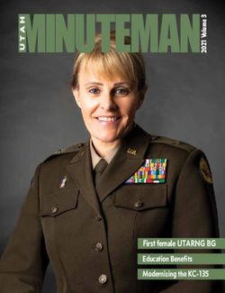 MINUTEMAN - First female UTARNG BG Education Benefits Modernizing the KC-135 - Utah National Guard