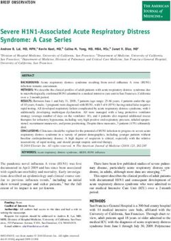 Severe H1N1-Associated Acute Respiratory Distress Syndrome: A Case Series