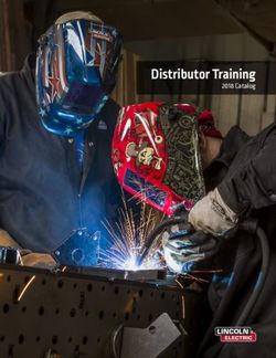Distributor Training 2018 Catalog - Lincoln Electric