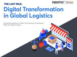 Digital Transformation in Global Logistics - THE LAST MILE: Customer Experience is More Than Delivery On-Demand: What You Need to Know
