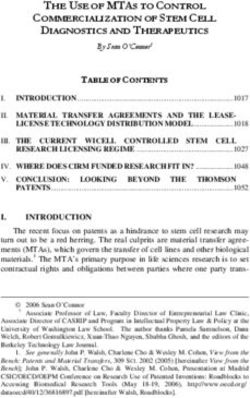 THE USE OF MTAS TO CONTROL