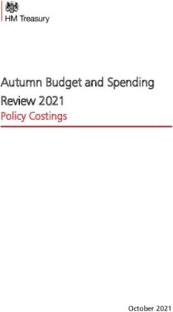 Autumn Budget and Spending Review 2021 - Policy Costings - October 2021 - GOV.UK