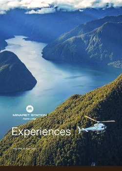Experiences Valid until 30 June 2021 - Lake Wanaka Tourism