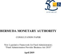 BERMUDA MONETARY AUTHORITY - CONSULTATION PAPER April 2019 - GLEIF
