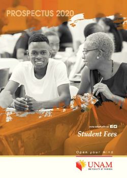 PROSPECTUS 2020 - UNIVERSITY OF NAMIBIA