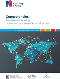Competencies: Travel health nursing: career and competence development - CLINICAL PROFESSIONAL RESOURCE - Royal College of Nursing
