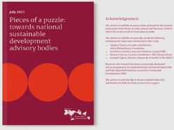 Acknowledgements - Rat für Nachhaltige Entwicklung