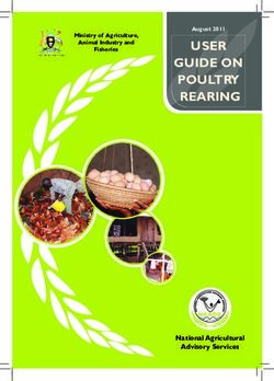 USER GUIDE ON POULTRY REARING - National Agricultural Advisory Services - August 2011 - National Agricultural ...