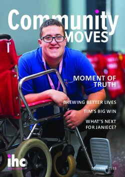 MOMENT OF TRUTH BREWING BETTER LIVES TIM'S BIG WIN WHAT'S NEXT FOR JANIECE? - DECEMBER 2019 - IHC New Zealand