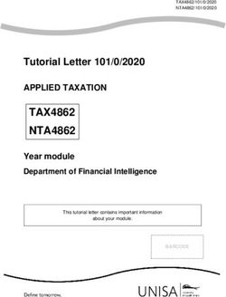 NTA4862 TAX4862 Tutorial Letter 101/0/2020 - APPLIED TAXATION Year module - Unisa