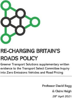 RE-CHARGING BRITAIN'S ROADS POLICY - Greener Transport Solutions supplementary written evidence to the Transport Select Committee Inquiry into ...