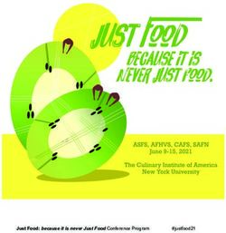 Just Food: because it is never Just Food Conference Program - #justfood21