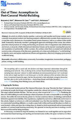 Out of Time: Accomplices in Post-Carceral World-Building - MDPI