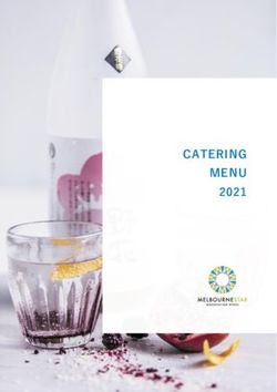 CATERING MENU 2021 - Melbourne Star Observation Wheel