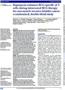 Rapamycin enhances BCG-specific γδ T cells during intravesical BCG therapy for non-muscle invasive bladder cancer: a randomized, doubleblind study