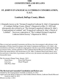 THE CONSTITUTION AND BYLAWS