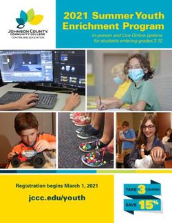 2021 Summer Youth Enrichment Program - jccc.edu/youth Registration begins March 1, 2021 - Johnson County ...