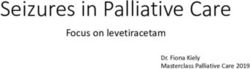 Seizures in Palliative Care - Focus on levetiracetam Dr. Fiona Kiely Masterclass Palliative Care 2019 - Sobell House Education