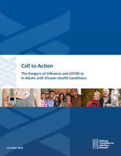 Call to Action The Dangers of Influenza and COVID-19 in Adults with Chronic Health Conditions