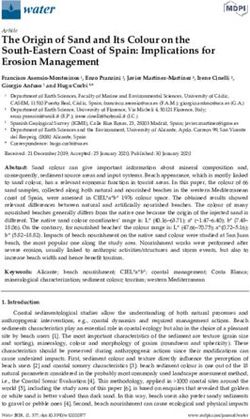 The Origin of Sand and Its Colour on the South Eastern Coast of Spain: Implications for Erosion Management - RUA