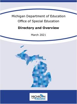 Directory and Overview - Michigan Department of Education Office of Special Education