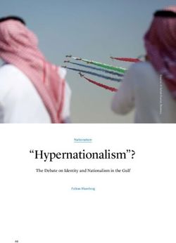 "Hypernationalism"? The Debate on Identity and Nationalism in the Gulf - Fabian Blumberg - Konrad-Adenauer-Stiftung